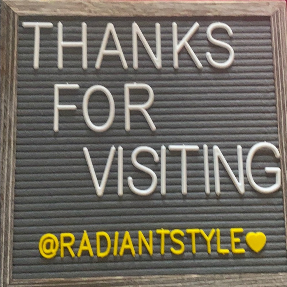 Welcome to @RadiantStyle! - Picture 1 of 1